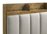 Henderson bed corner showing particle board and melamine veneer finish