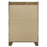 Top drawer open showing drawer interior