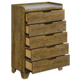 Back view of Henderson chest showing solid construction