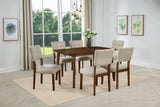 Close-up detail of Gregory Brown dining table corner