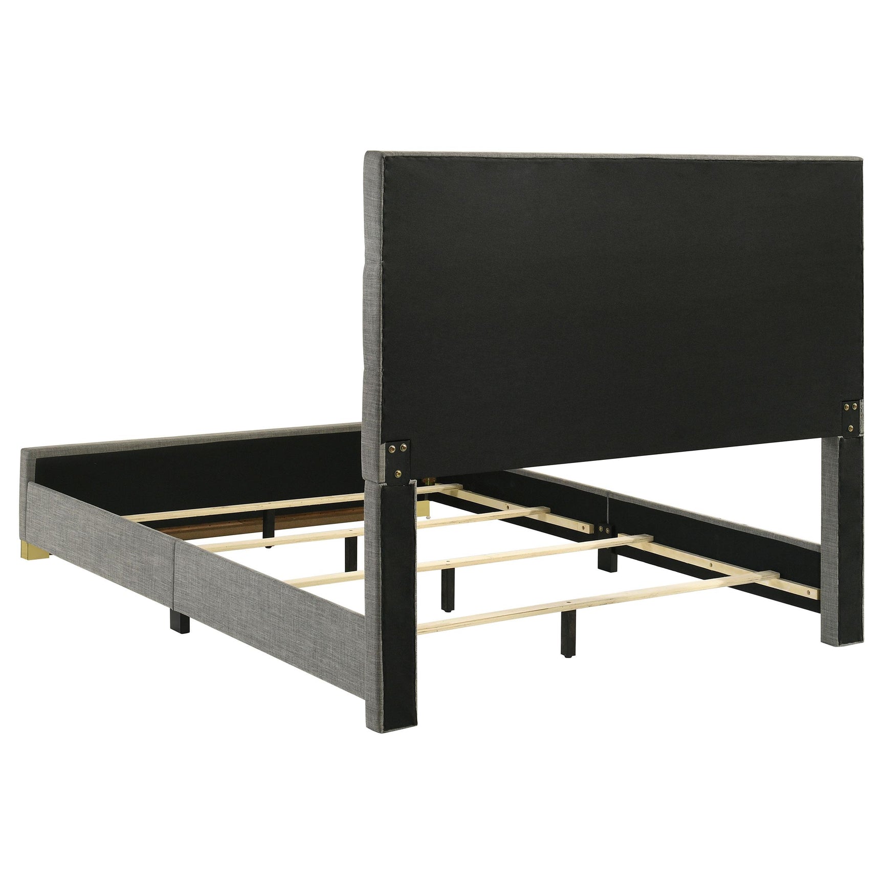 Full bed length view of Ines Eastern King panel bed