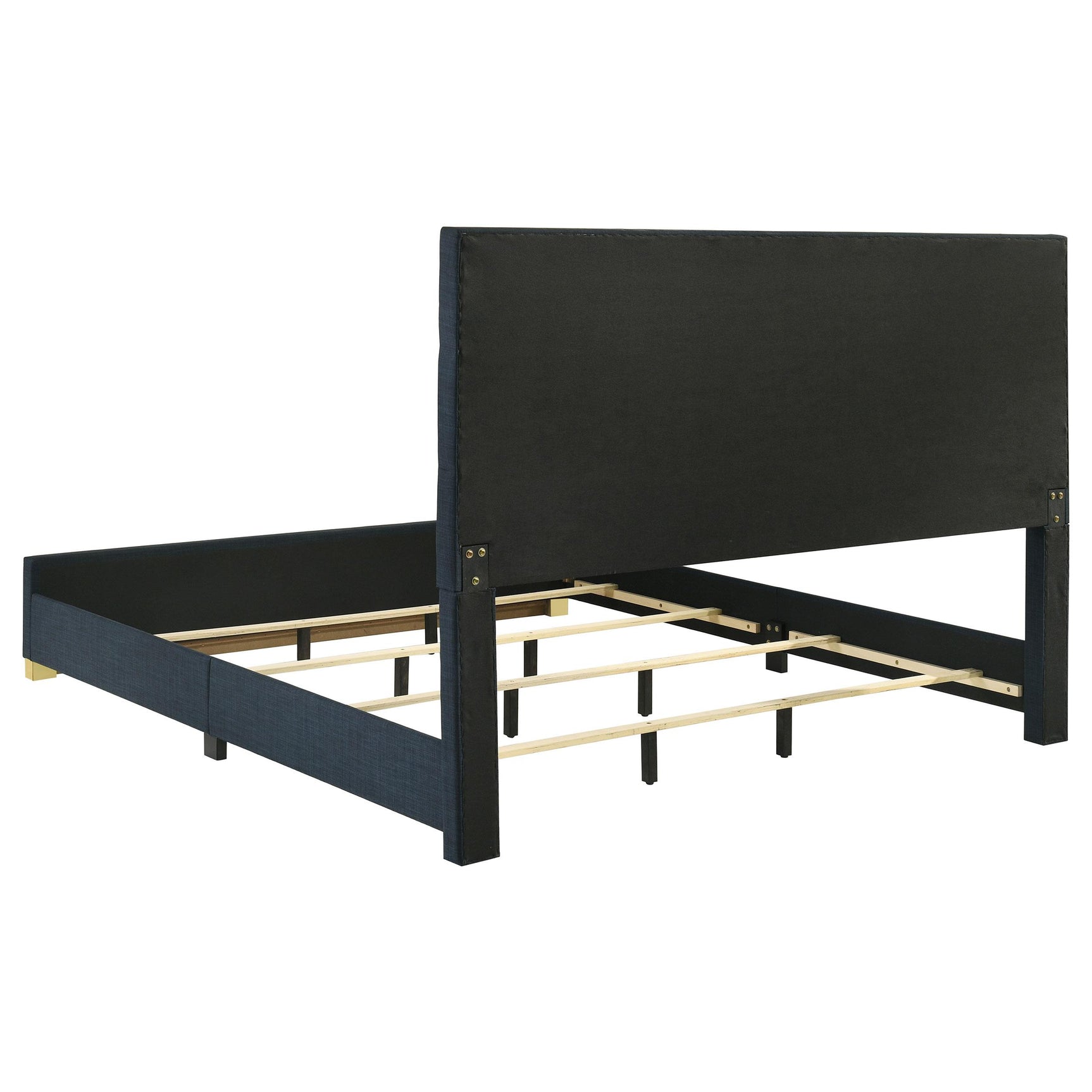Frame corner with L-shape hook and plate hardware