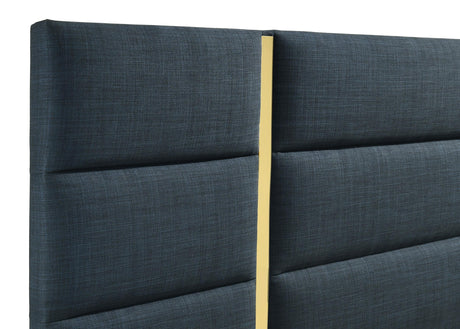 Full view of bed frame from diagonal angle