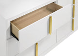 Ines dresser drawer open showing interior