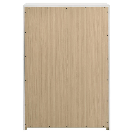Top view showing white high gloss surface