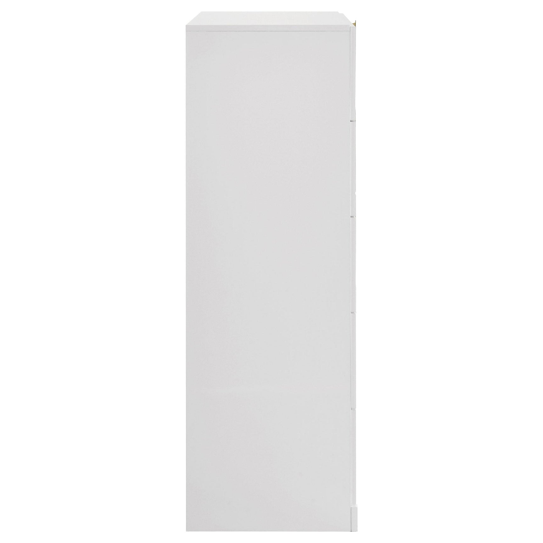 Drawer partially open showing storage space