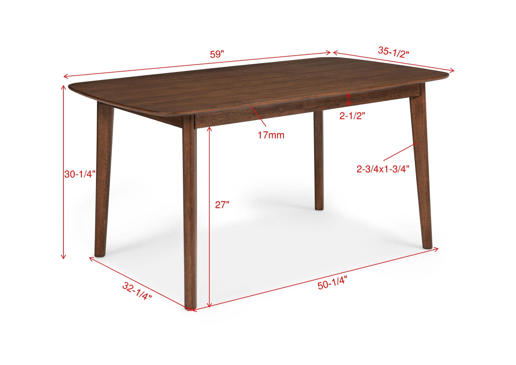 Table surface detail view
