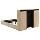 Open sliding shelf revealing storage space