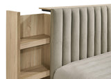 Back view of Arielle Bookcase Panel Bed frame