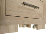 Drawer construction close-up showing dovetail joinery