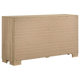Drawer extended showing metal glide mechanism