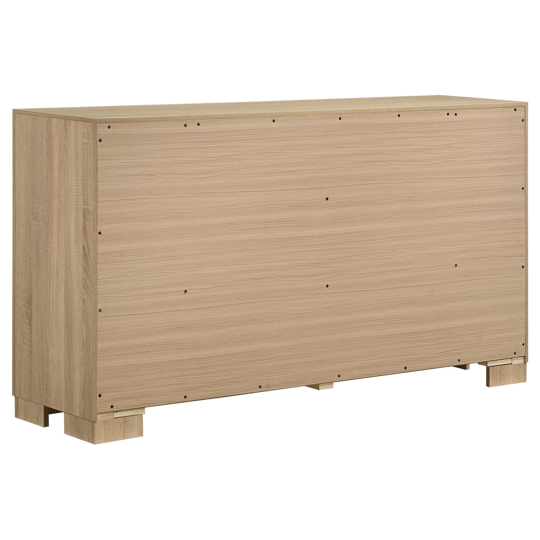 Drawer extended showing metal glide mechanism