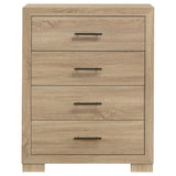Close-up of antique nickel hardware on Arielle chest