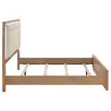 Leanne Eastern King LED Panel Bed base and bracket feet detail