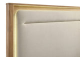 Frame corner with oak veneer and bracket feet