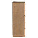 Full chest angled side view