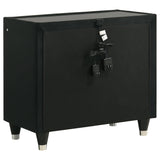 USB charging ports on nightstand side