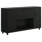 Remote control for LED flame visualizer on dresser
