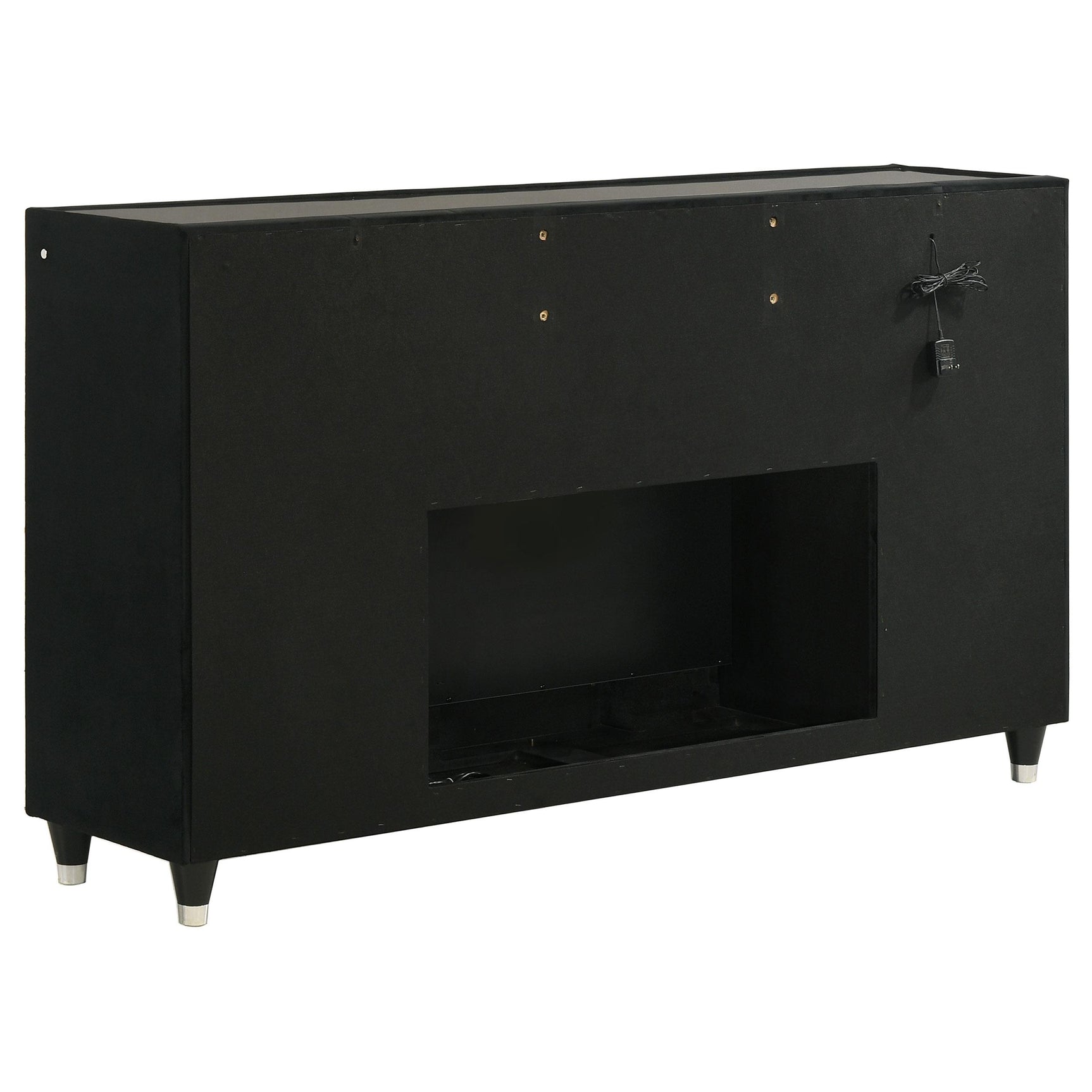 Remote control for LED flame visualizer on dresser