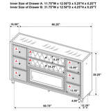 Rubberwood legs with plastic glide and leveler details