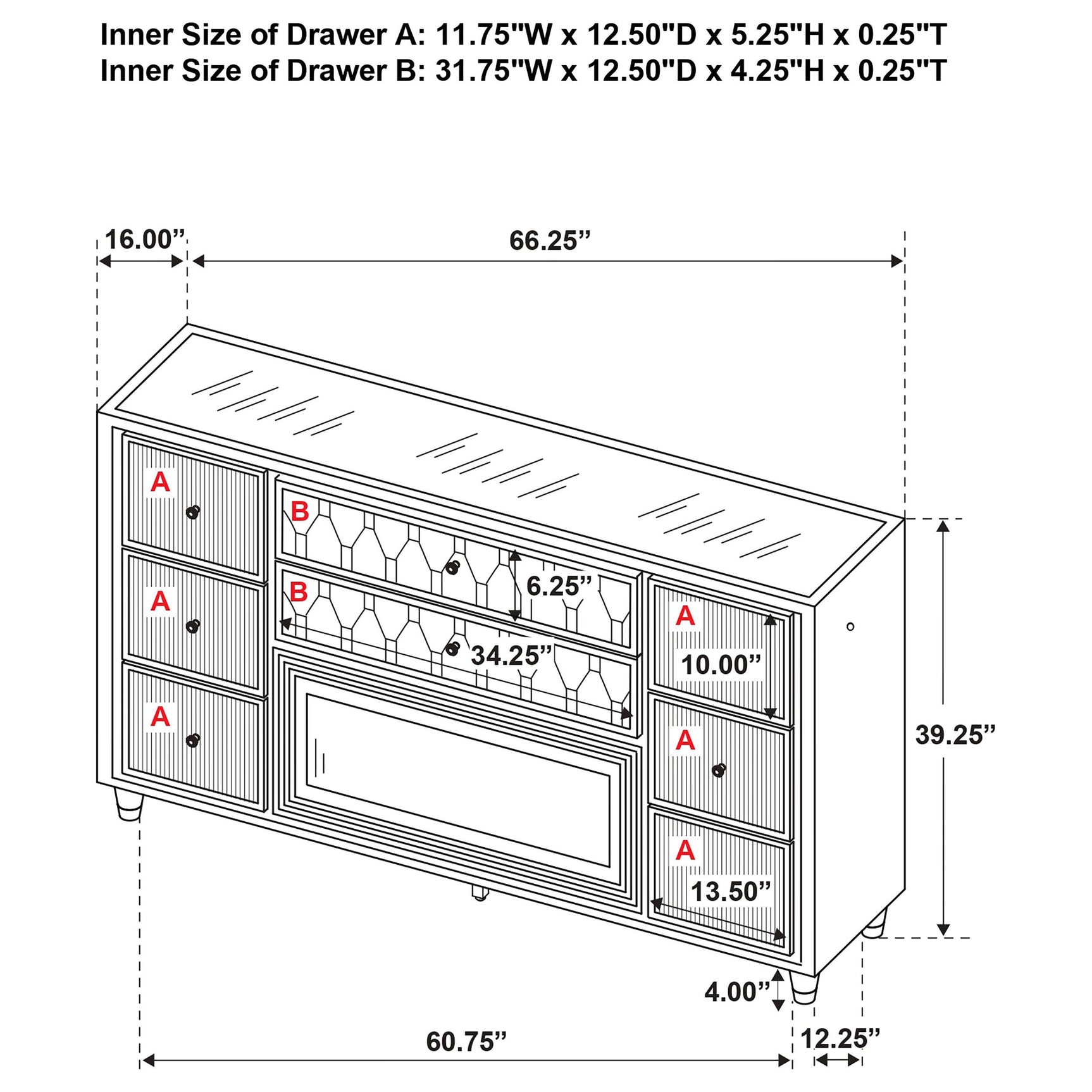 Rubberwood legs with plastic glide and leveler details