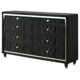 Side view of Lorient dresser with solid rubberwood legs