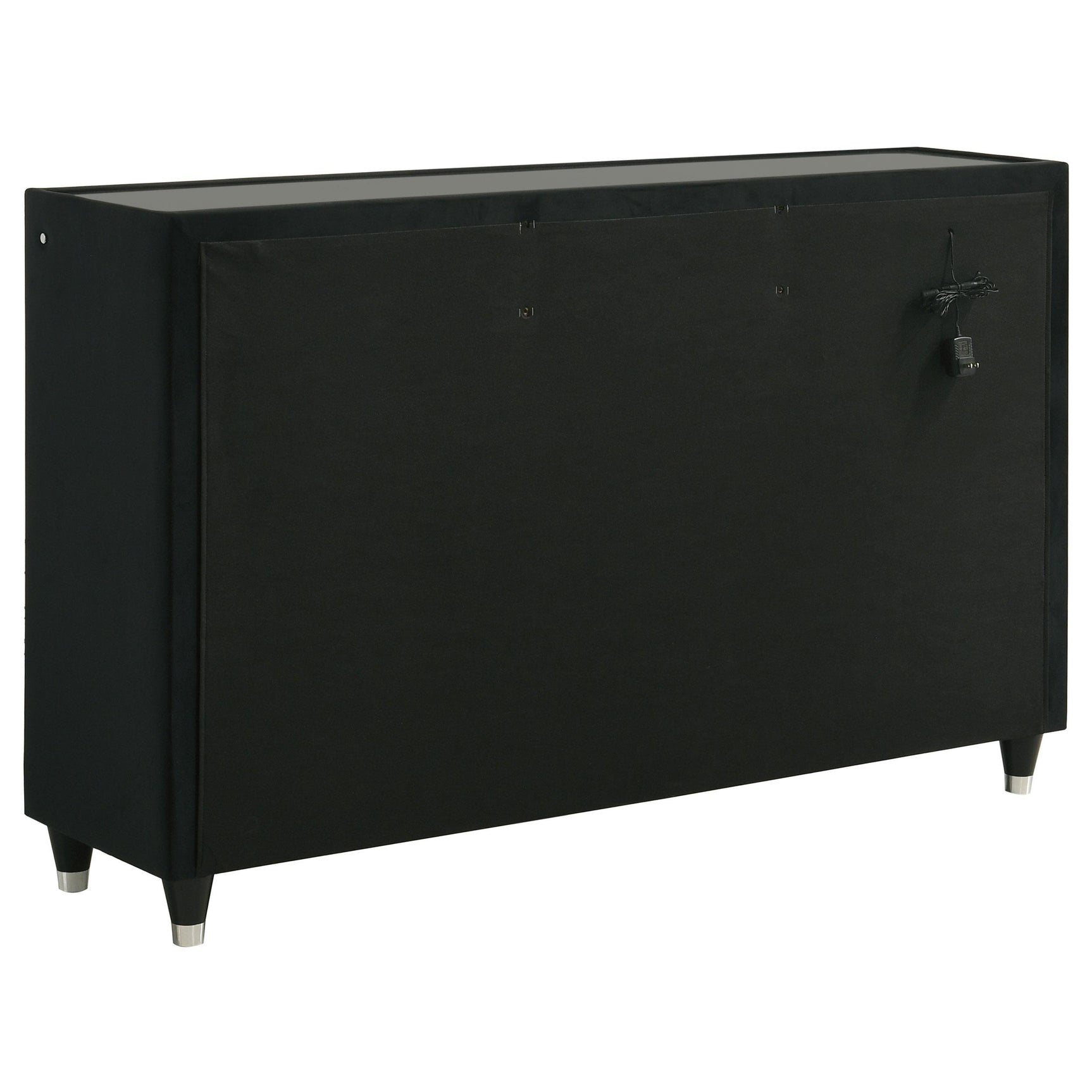 Back angle of Lorient 8-drawer bedroom dresser