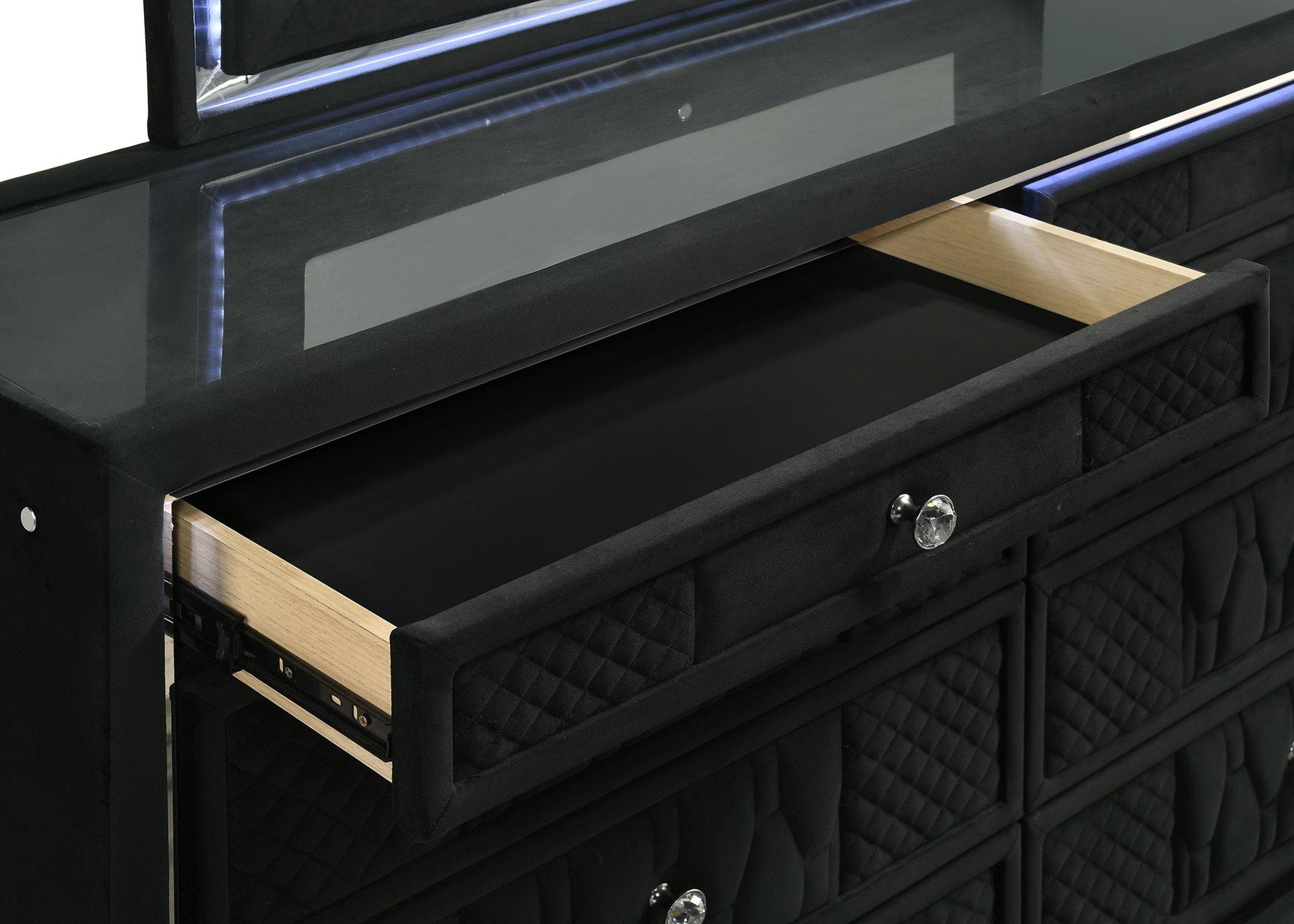 Rubberwood dresser legs detail