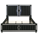 Reflective acrylic trim detail on Ravenne king bed