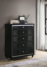 Ravenne chest with top drawer felt lining visible