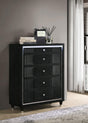 Ravenne chest with top drawer felt lining visible