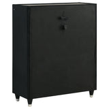 Drawer sliding out smoothly revealing ball bearing glides
