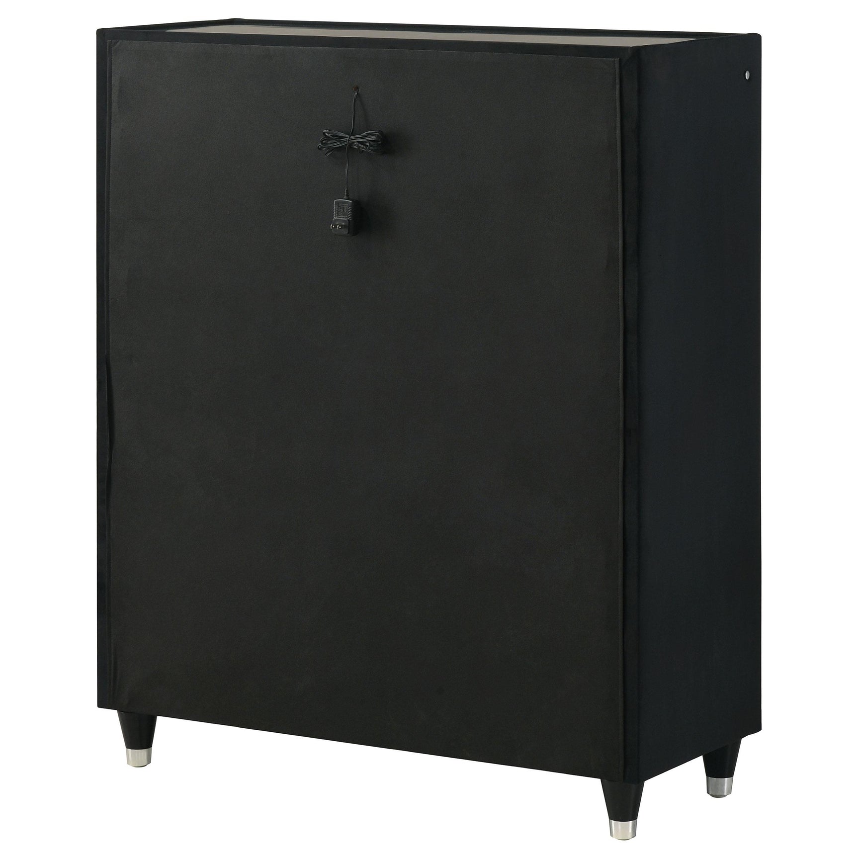Ravenne chest legs made of rubberwood with plastic glide bottom
