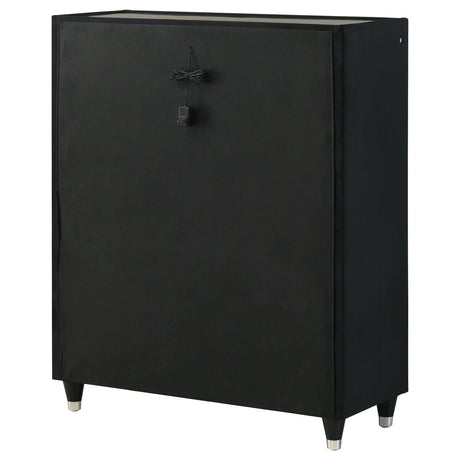 Ravenne chest legs made of rubberwood with plastic glide bottom