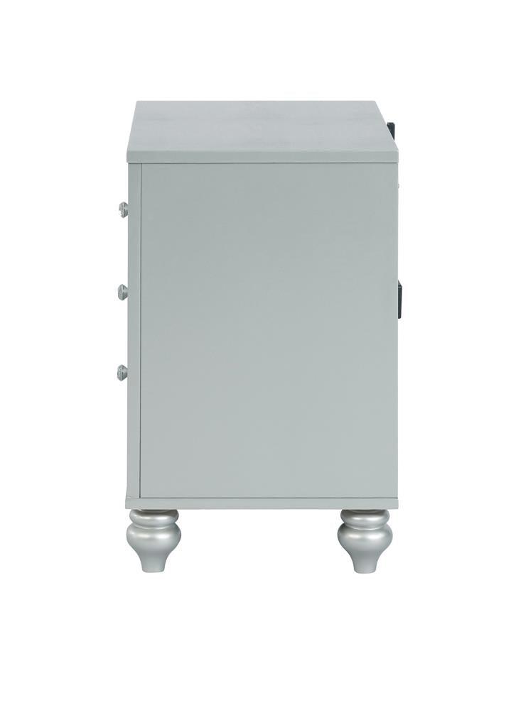 Gunnison nightstand side angle showing USB ports