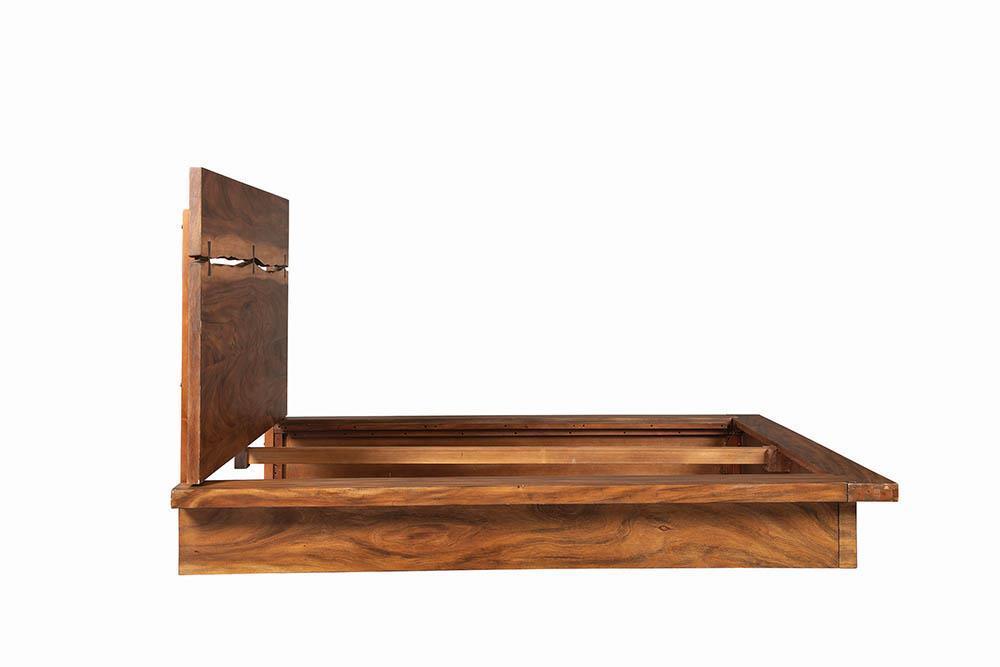 Winslow Queen Bed with open storage drawers visible