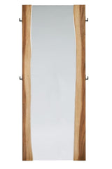 Close-up of wood grain on Winslow Standing Mirror frame