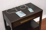 Durango Nightstand close-up of metallic drawer pulls