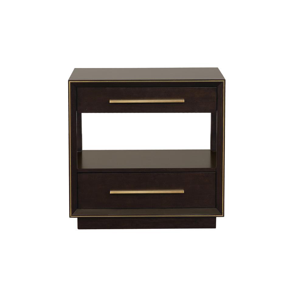 Side view of Durango 2-Drawer Nightstand