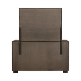 Durango Dresser Mirror Smoked Peppercorn - side profile showing slim frame