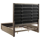 Washed oak finish on Durango queen bed frame