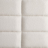 Durango bed corner showing wood grain and fabric