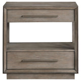 Durango nightstand drawer detail with bar pulls