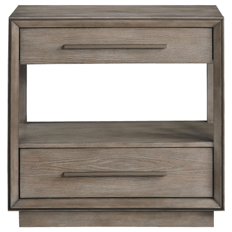Durango nightstand drawer detail with bar pulls