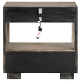 Durango nightstand showing mitered trim on drawer front