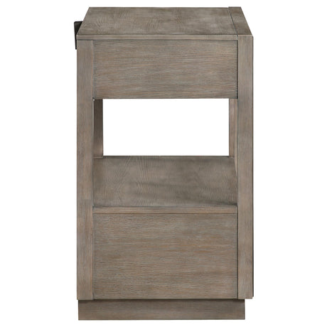 Durango nightstand drawer pulled open