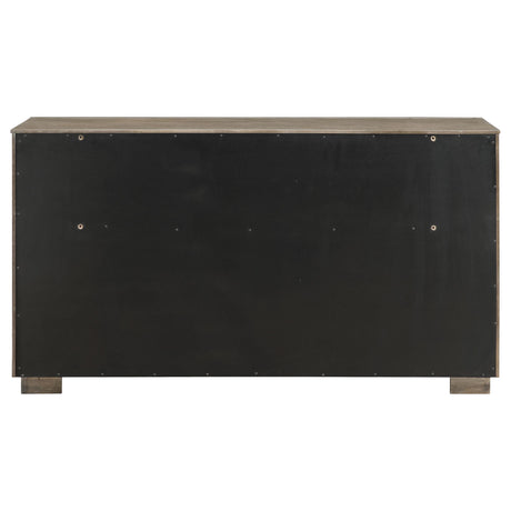 Durango dresser corner detail highlighting wood grain