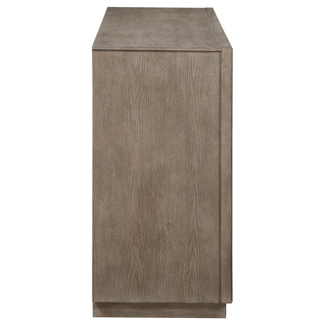 Durango dresser drawers partially open