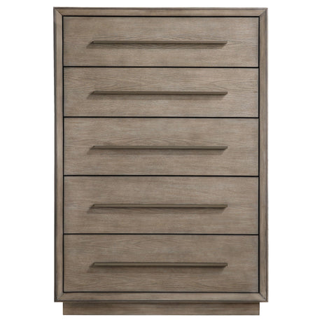 Durango bedroom chest washed oak side profile