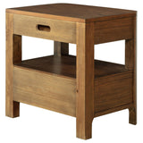 Back detail of Maderia 2-drawer nightstand